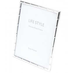 Porta Retrato 10x15cm Aço Bambu Prata